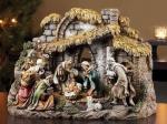 Nativity Set - 10 Piece - 6 Inch Figure Scale - Made of Stone Resin