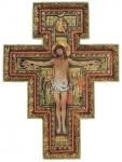 San Damiano Crucifix - 17.75 Inch - Resin Stone Mix