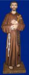St. Francis With Stigmata Church Statue - 31 Inch - Hand-painted Polymer Resin