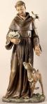St. Francis Church Statue - 36 Inch - Indoor Statue - Resin Stone Mix