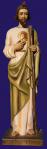 St. Jude Statue - 33 Inch - Hand-painted Resin - Patron Saint of Hopeless Cases
