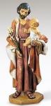 St. Joseph Church Statue - 40 Inch - Painted Marble Resin - Indoor Use Only