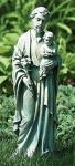 St. Joseph Outdoor Garden Statue - 20 Inch - Resin Stone Mix - Patron of Fathers & The Church