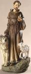 St. Francis Statue - 9.75 Inch - Made of Stone Resin Mix