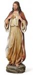 Sacred Heart of Jesus Statue - 13.75 Inch - Stone Resin Mix
