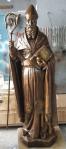 St. Augustine Outdoor Garden Church Statue - 60 Inch - Bronze Looking Hand-painted Resin