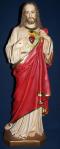 Sacred Heart of Jesus Church Statue - 28 Inch - Hand-painted Polymer Resin