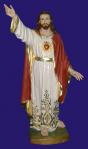 Sacred Heart of Jesus Church Statue - 48 Inch - Hand-painted Polymer Resin