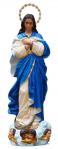 Our Lady of the Assumption Church Statue With Crown - 79 Inch - Hand-painted Polymer Resin