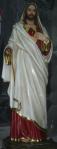 Sacred Heart of Jesus Church Statue - 78 Inch - Hand-painted Polymer Resin
