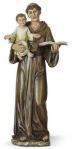 St. Anthony With Christ Child Statue - 14.5 Inch - Resin Stone Mix