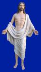 Risen Christ Church Statue - 118 Inch - Hand-painted Polymer Resin