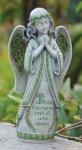 Irish Angel Outdoor Garden Statue - 14.5 Inch - Resin Stone Mix