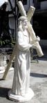 Jesus Carrying His Cross Outdoor Garden Church Statue - 74 Inch - Hand-painted Resin