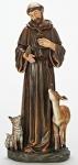 St. Francis Statue with Animals - 18 Inch - Stone Resin Mix