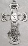 Baptism Cross - With Guardian Angel - 6 Inch