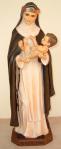 St. Rose of Lima Church Statue - 33 Inch - Hand-painted Polymer Resin - Patron Saint of Florists