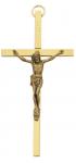 Wall Crucifix - 4 Inch - Brass Cross