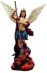 St. Michael Church Statue - 48 inch To Top of Head - Hand-painted Polymer Resin