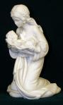 Kneeling Madonna and Child Statue - 4 Inch 
