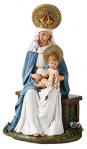 Seated Madonna and Child Figurine Statue - 6.5 Inch - Inspired By Sister M.I. Hummels Original Drawings