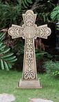 Outdoor Garden St. Benedict Cross - 24 Inch - Stoneresin