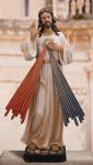 Divine Mercy Church Statue - 48 Inch - Hand-painted Wood