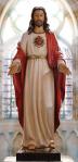 Sacred Heart of Jesus Church Statue - 48 Inch - Hand-painted Wood