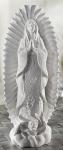 White Our Lady of Guadalupe Statue - 8.5 Inch - Resin