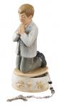 First Communion Boys Rosary Keepsake Box Figurine - 6 Inch - Stoneresin
