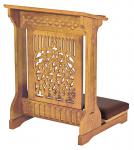 Tree of Life Kneeler - Made Maple Wood - Medium Oak Stain