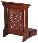 Tree of Life Kneeler - Made Maple Wood - Walnut Stain