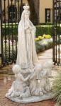 Our Lady of Fatima Outdoor Garden Church Statue - 58.5 Inch - Faux Stone Looking Resin 