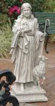 Good Shepherd Outdoor Garden Church Statue - 43 Inch - Antique Stone Looking Resin