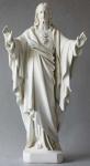 Sacred Heart of Jesus Statue - Raised Arms Blessing - 26 Inch - Indoor / Outodoor - Antique Stone Look - Made of Fiberglass