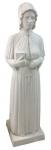 St. Elizabeth Ann Seton Outdoor Garden Statue - 60 inch - Flat White Fiberglass - Patron of Catholic Schools