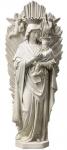 Our Lady of Perpetual Help With Burst Outdoor Garden Church Statue - 73 Inch - Antique Stone Looking Fiberglass