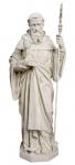 St. Benedict Church Statue - 68 Inch - Outdoor / Garden - Antique Stone - Made of Fiberglass 