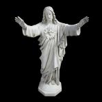 Sacred Heart of Jesus Church Statue - 60 Inch - Indoor Use Only - Painted Fiberglass