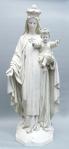 Our Lady of Mount Carmel Statue - Indoor / Outdoor - 60 Inch - Antique Stone - Made of Fiberglass