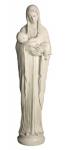 Our Lady of Divine Providence Outdoor Garden Church Statue - 60 Inch - Antique Stone Looking Fiberglass