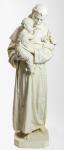 St. Anthony Outdoor Garden Church Statue - 67 Inch - Antique Stone - Made of Fiberglass