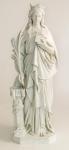 St. Barbara Outdoor Garden Church Statue - 43 Inch - Antique Stone - Made of Fiberglass