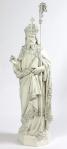 St. Augustine Outdoor Garden Church Statue - 42 Inch - Antique Stone Looking Fiberglass