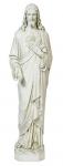 Sacred Heart of Jesus Statue - 37 Inch - Antique Stone Looking Fiberglass