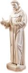 St. Francis With Dove Statue - 74 Inch - Indoor / Outodoor - Antique Stone - Made of Fiberglass