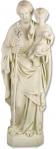St. Joseph Outdoor Garden Church Statue - 65 Inch - Antique Stone - Made of Fiberglass