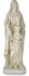 St. Anne & Child Church Statue - 50 Inch - Indoor / Outdoor - Antique Stone - Made of Fiberglass 