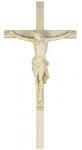 Church Wall Crucifix - 72 Inch Cross - 32 Inch Corpus - Indoor / Outdoor - Antique Stone - Fiberglass 