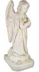Kneeling Angel in Adoration Outdoor Garden Statue - 39 Inch - Fiberglass